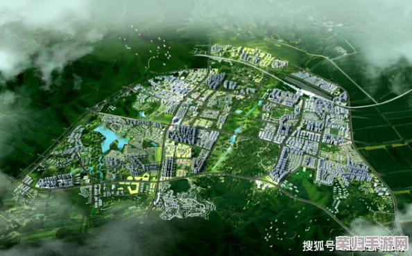 探索城市天际线：揭秘多元融合的多圆形城市规划地图全貌