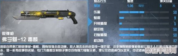 使命召唤手游：精准爆破艺术，弗兰基12霰弹枪顶级配件搭配策略与实战技巧