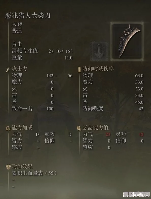 精选战灰策略：为艾尔登法环恶兆猎人大柴刀量身打造，解锁极致输出与战术搭配新境界