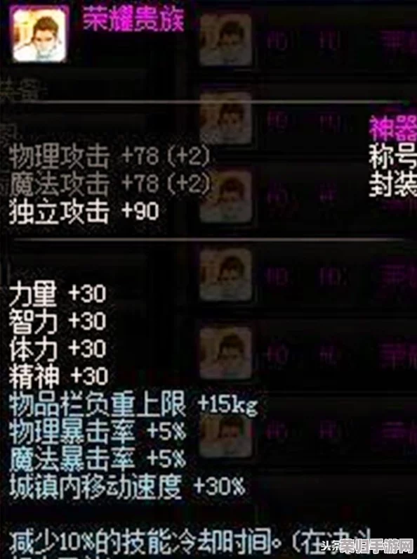 《地下城与勇士》顶尖荣耀之选:全面剖析DNF最强称号属性,助你战力飙升的终极秘籍! 《地下城与勇士》顶尖荣耀之选:全面剖析DNF最强称号属性,助你战力飙升的终极秘籍!