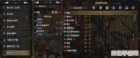 怪物猎人崛起3.0：终极大剑配装指南，解锁狩猎新纪元的力量搭配！