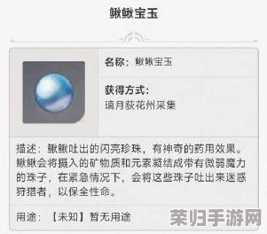 原神攻略：鳅鳅宝玉+9固定获取法，全面掌握获取技巧与途径！