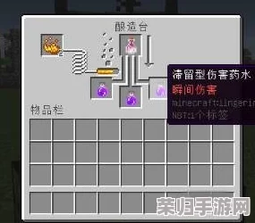《我的世界》：如何匠心独运，制作强力滞留伤害药水！