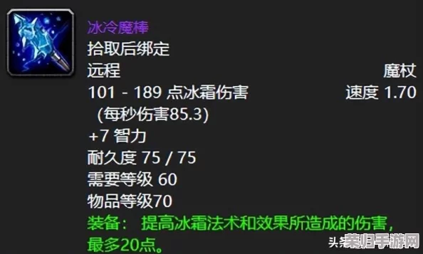 魔兽怀旧服：全史诗武器库，冰冷魔棒特效震撼登场！