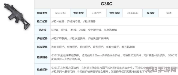 《绝地求生：刺激战场》G36C突击步枪实战评测，新枪上手体验与性能深度剖析